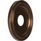 Ekena Millwork PVC Medallion (Canopies up to 7 1/2"), 13"OD x 3 1/2"ID x 1 1/4"P, Metallic Antique Brass CMP13TRCAB - alternate 5